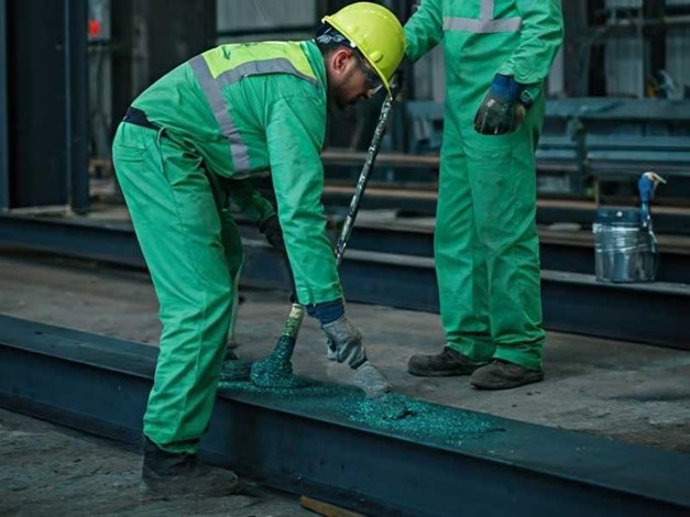 انواع پوشش ضد حریق اسکلت فلزی